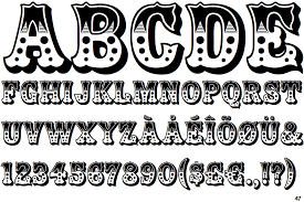 Zebrawood Fill Font preview